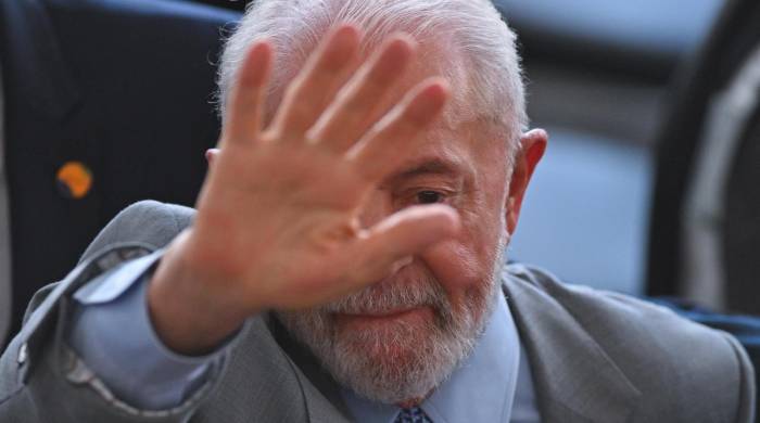 La Confederación Israelí de Brasil tachó este domingo de lamentable y frustrante la posición del Gobierno de Luiz Inácio Lula da Silva, al que acusó de ponerse del lado de Irán por no condenar de manera explícita el ataque con drones y misiles lanzado contra Israel. EFE/Andre Borges