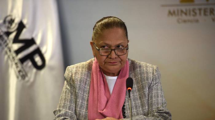 Fotografía de archivo fechada el 10 de agosto de 2018 que muestra a la fiscal general de Guatemala, María Consuelo Porras. Fotografía de archivo fechada el 10 de agosto de 2018 que muestra a la fiscal general de Guatemala, María Consuelo Porras.