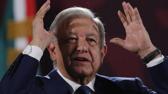 El presidente de México, Andrés Manuel López Obrador, habla este viernes durante una rueda de prensa en el Palacio Nacional, en Ciudad de México (México). El presidente de México, Andrés Manuel López Obrador, habla este viernes durante una rueda de prensa en el Palacio Nacional, en Ciudad de México (México).