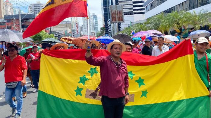 Marcha guna en protesta a la Ley 462. Marcha guna en protesta a la Ley 462.