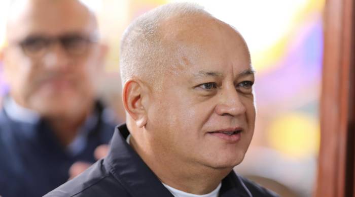 Diosdado Cabello durante un acto de gobierno este martes 27 de agosto de 2024, en Caracas (Venezuela). Diosdado Cabello durante un acto de gobierno este martes 27 de agosto de 2024, en Caracas (Venezuela).