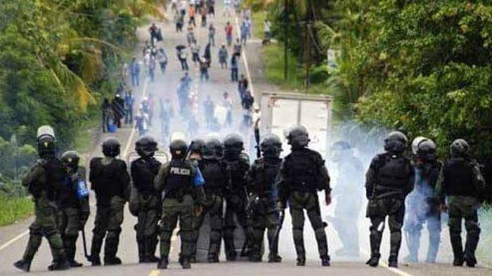 El 10 de julio de 2010 ocurrieron los enfrentamientos en Bocas del Toro por la aprobación de la ‘ley chorizo’. El 10 de julio de 2010 ocurrieron los enfrentamientos en Bocas del Toro por la aprobación de la ‘ley chorizo’.