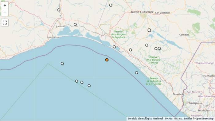 Sismo de magnitud 4.0 sacude a Chiapas, México Sismo de magnitud 4.0 sacude a Chiapas, México