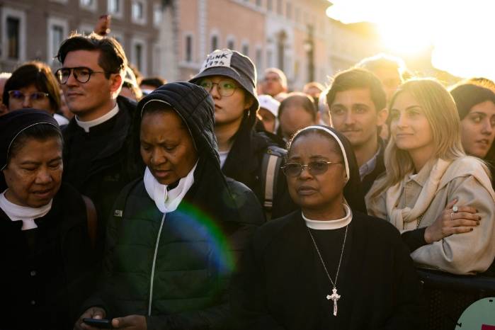 Se da la lectura del evangelio durante el funeral del papa Francisco Se da la lectura del evangelio durante el funeral del papa Francisco 