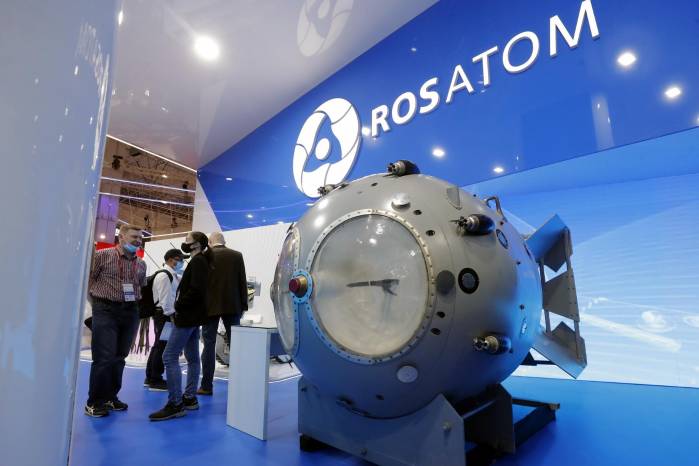 Imagen de archivo de la empresa rusa Rosatom. EFE/EPA/MAXIM SHIPENKOV Imagen de archivo de la empresa rusa Rosatom. EFE/EPA/MAXIM SHIPENKOV