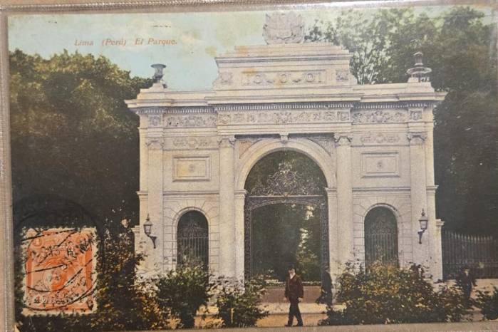 Parque de la Exposición, Lima, 1905 - Colección privada Fernández-Tapia. Parque de la Exposición, Lima, 1905 - Colección privada Fernández-Tapia.