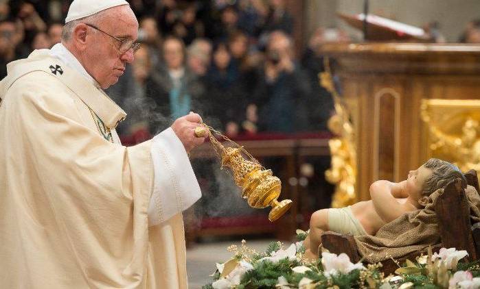 El papa Francisco durante misa en el Vaticano. El papa Francisco durante misa en el Vaticano.