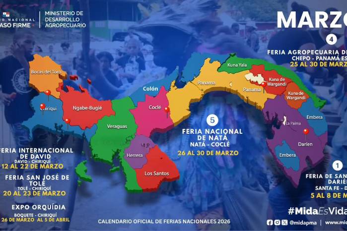 Calendario de ferias nacionales de marzo 2026. Calendario de ferias nacionales de marzo 2026.