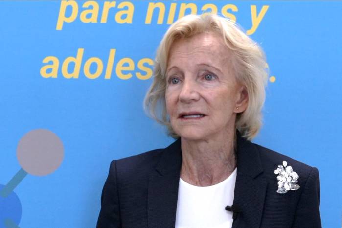 La presidenta de la Fundación Abertis, Elena Salgado, en Ciudad de México, donde la fundación y UNICEF impulsan unos talleres para reducir la brecha de género en las carreras STEM. La presidenta de la Fundación Abertis, Elena Salgado, en Ciudad de México, donde la fundación y UNICEF impulsan unos talleres para reducir la brecha de género en las carreras STEM.