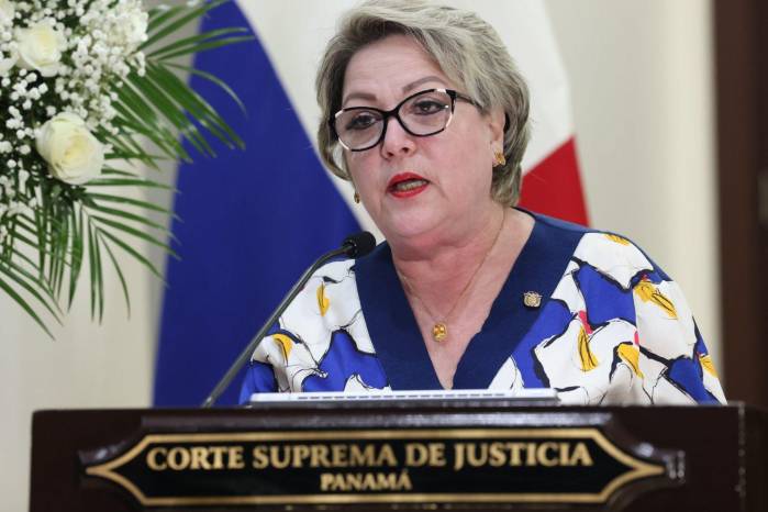 Magistrada presidenta de la Corte Suprema de Justicia, María Eugenia López Arias. Magistrada presidenta de la Corte Suprema de Justicia, María Eugenia López Arias.