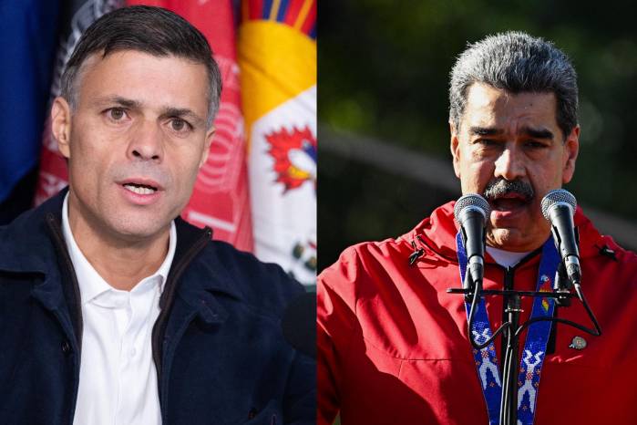 Leopoldo López y Nicolás Maduro Leopoldo López y Nicolás Maduro