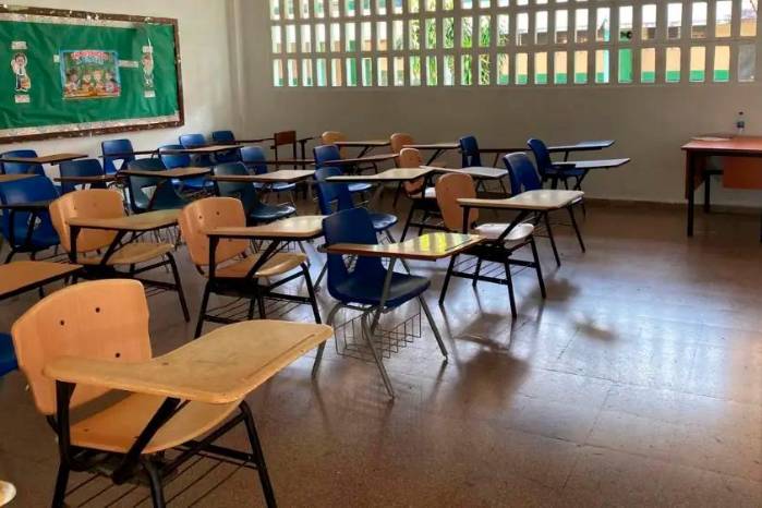 Imagen ilustrativa de un salón de clases sin estudiantes en Panamá. Imagen ilustrativa de un salón de clases sin estudiantes en Panamá.