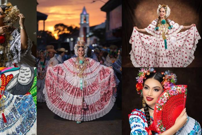 Las polleras se tomaron las redes sociales de las famosas de Panamá. Las polleras se tomaron las redes sociales de las famosas de Panamá.