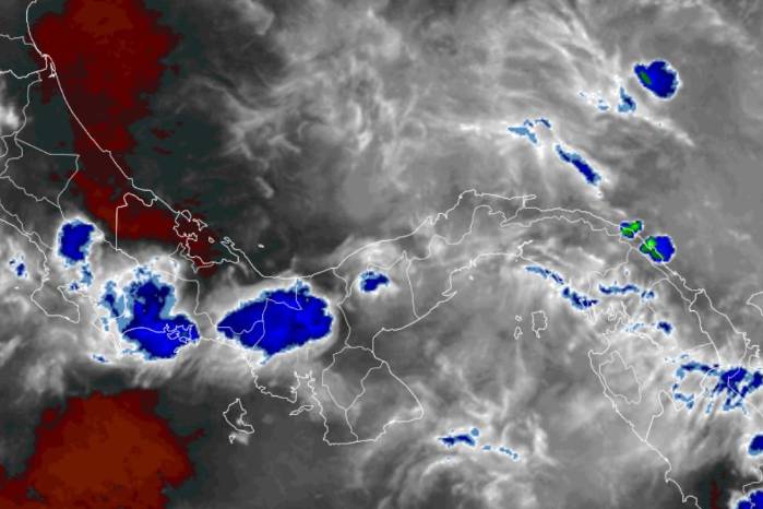 Imagen satelital del Instituto de Meteorología e Hidrología de Panamá. Imagen satelital del Instituto de Meteorología e Hidrología de Panamá.