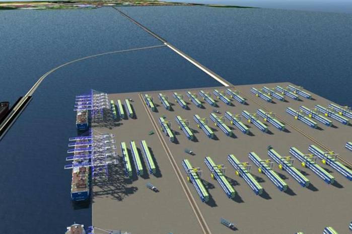 El proyecto contemplaría la construcción de un puerto. El proyecto contemplaría la construcción de un puerto.
