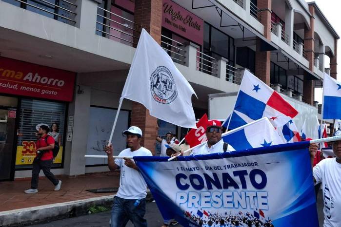 ¡Lucha y unidad! Gremios sindicales se toman las calles de Colón para conmemorar el 1 de mayo y exigir soluciones a los problemas estructurales de la provincia.