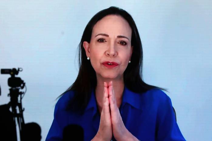 Imagen reciente de la líder de la oposición venezolana María Corina Machado.