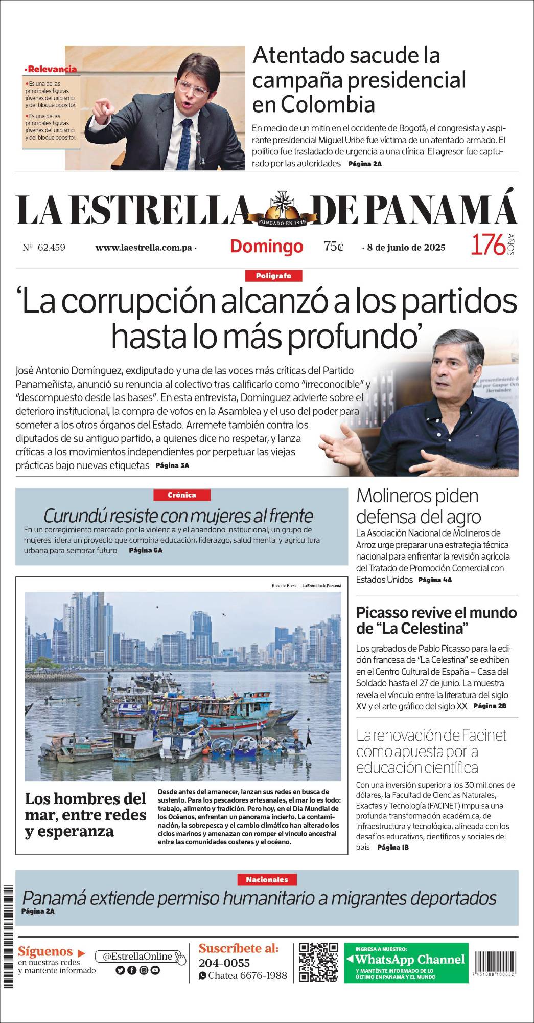 Portada del impreso de 8 de junio de 2025