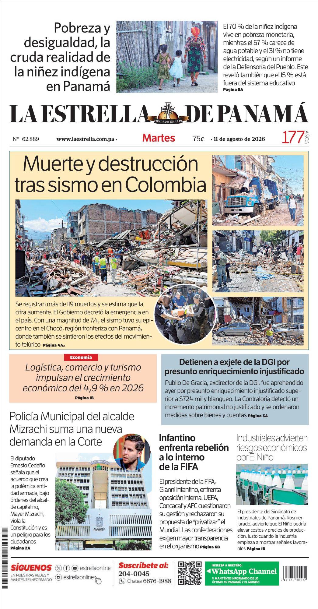 Portada del impreso del 11 de agosto de 2026