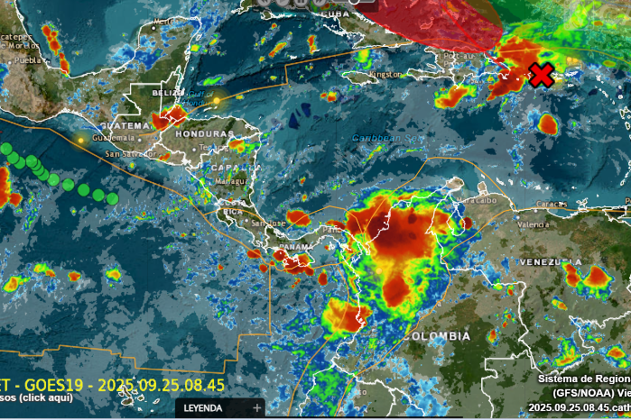 Muestra del Sistema de Regional de Monitoreo de Cathalac.