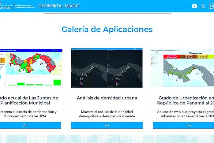A través del geoportal se puede acceder a información actualizada.