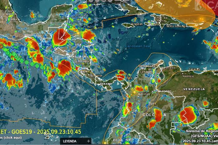 Muestra del Sistema de Regional de Monitoreo de Cathalac.