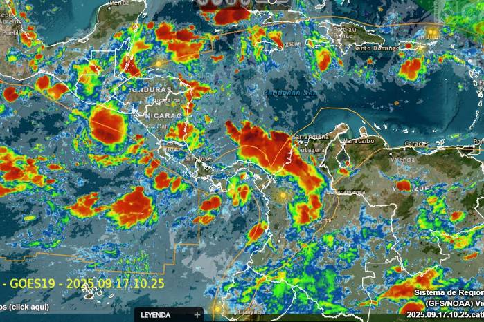 Muestra del Sistema de Regional de Monitoreo de Cathalac.