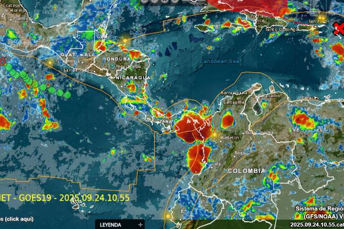 Muestra del Sistema de Regional de Monitoreo de Cathalac.