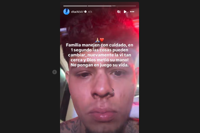 Tras accidente El Tachi hace un llamado a la responsabilidad al conducir