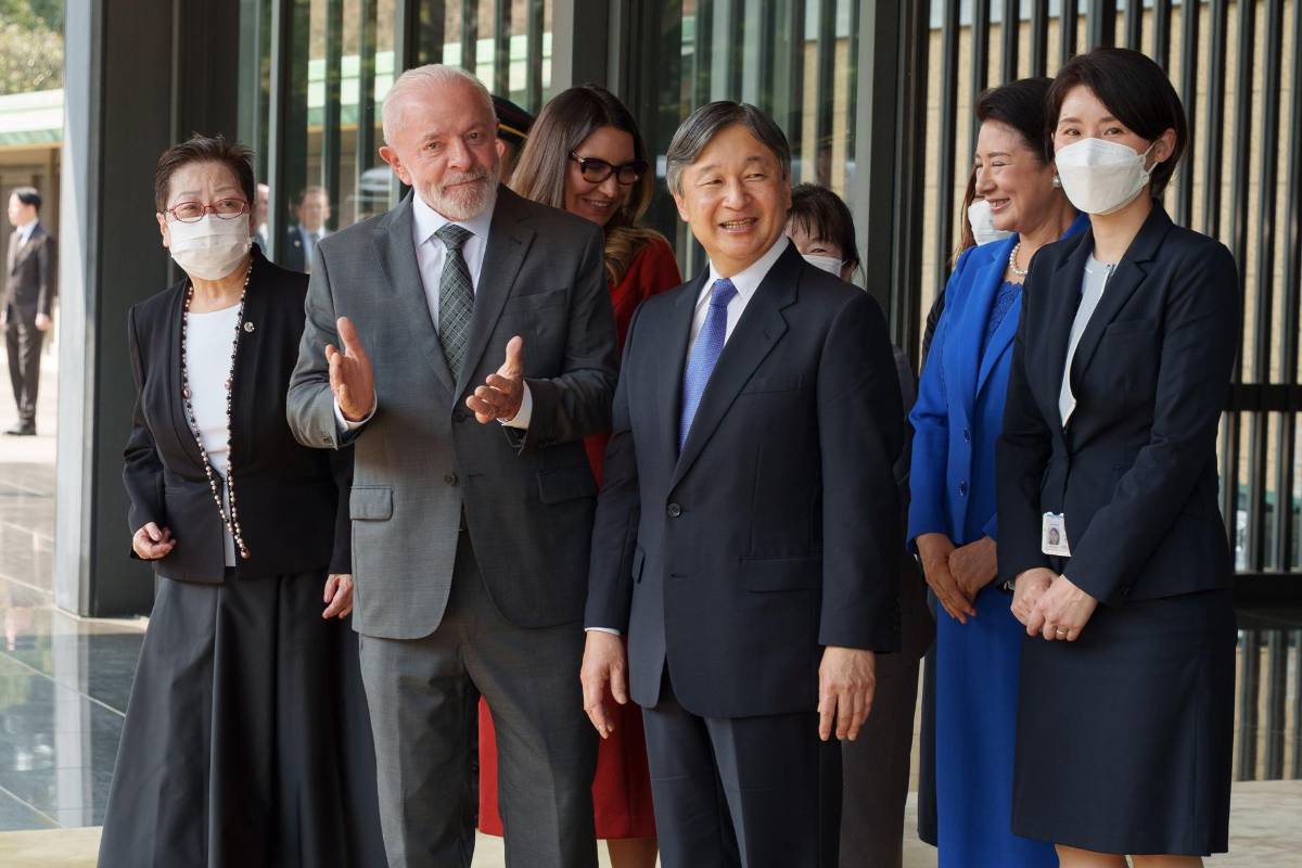 Los emperadores de Jap&oacute;n reciben a Lula en el palacio imperial de Tokio