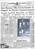Portada de La Estrella de Panamá del 10 de enero de 1964.