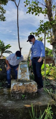 Alejandro Ferrer, canciller de Panamá, durante el recorrido en la frontera con Costa Rica