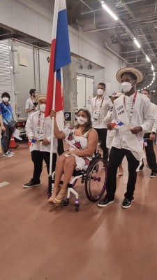 Paratleas panameños en los Juegos Paralímpicos de Tokio.