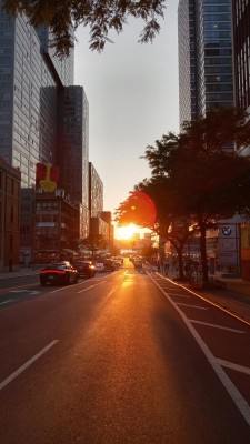 El Manhattanhenge, la puesta de sol más fotografiada de Nueva York