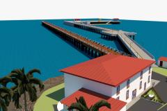 Así quedaría el nuevo muelle fiscal de Puerto Armuelles.