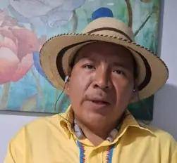 Dirigente indígena Toribio García.