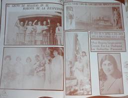 Miss Panamá 1930 interactuando con las ganadoras de paises vecinos.