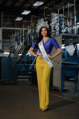 Natasha Vargas, Miss Panamá 2023, visita el diario La Estrella de Panamá