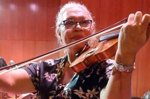 Ariadna Núñez, violinista de la Orquesta Sinfónica Nacional.