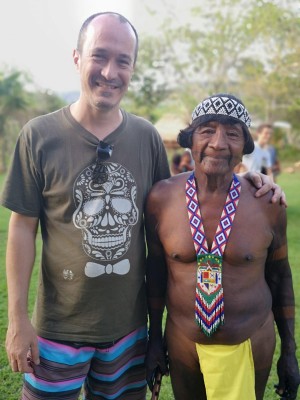 Gregoire Igert junto a Emiliano Caisamo, también conocido como ‘Cocolotí’.