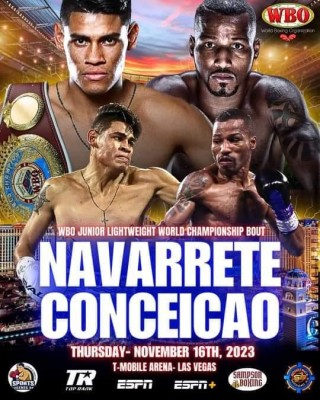 Una de las peleas más esperada en el encuentro es la del mexicaco Emanuel ‘Vaquero’ Navarrete y Robson Conceiçao de Brasil.