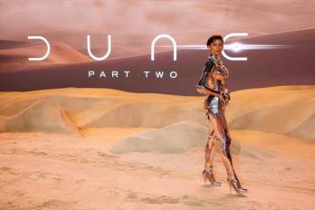 La actriz estadounidense Zendaya posa en la premiere mundial de la película Dune: Parte 2 en Leicester Square, Londres.