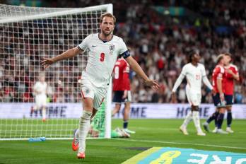 El jugador inglés Harry Kane.