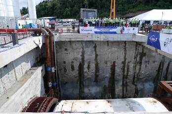La línea 3 continuará de manera soterrada durante 6 kilómetros, pasando por debajo del Canal de Panamá.
