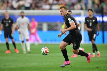 El delantero de la selección de Nueva Zelanda, Chris Wood.