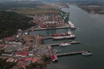 Vista del área de Corozal, en el Pacífico panameño, donde la ACP prevé el desarrollo de una nueva terminal portuaria.