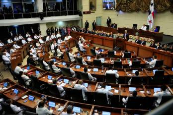 Vista del pleno durante el discurso del presidente de la República, José Raúl Mulino en la Asamblea Nacional en el marco de la Primera Legislatura del Segundo Período de Sesiones Ordinarias 2025-2026.