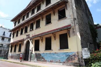 La Escuela Nicolás Pacheco, convertida en albergue desde 2015.