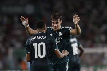 El delantero del Real Madrid Carlos Espí.