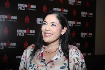La directora del evento, Rina Aguirre.
